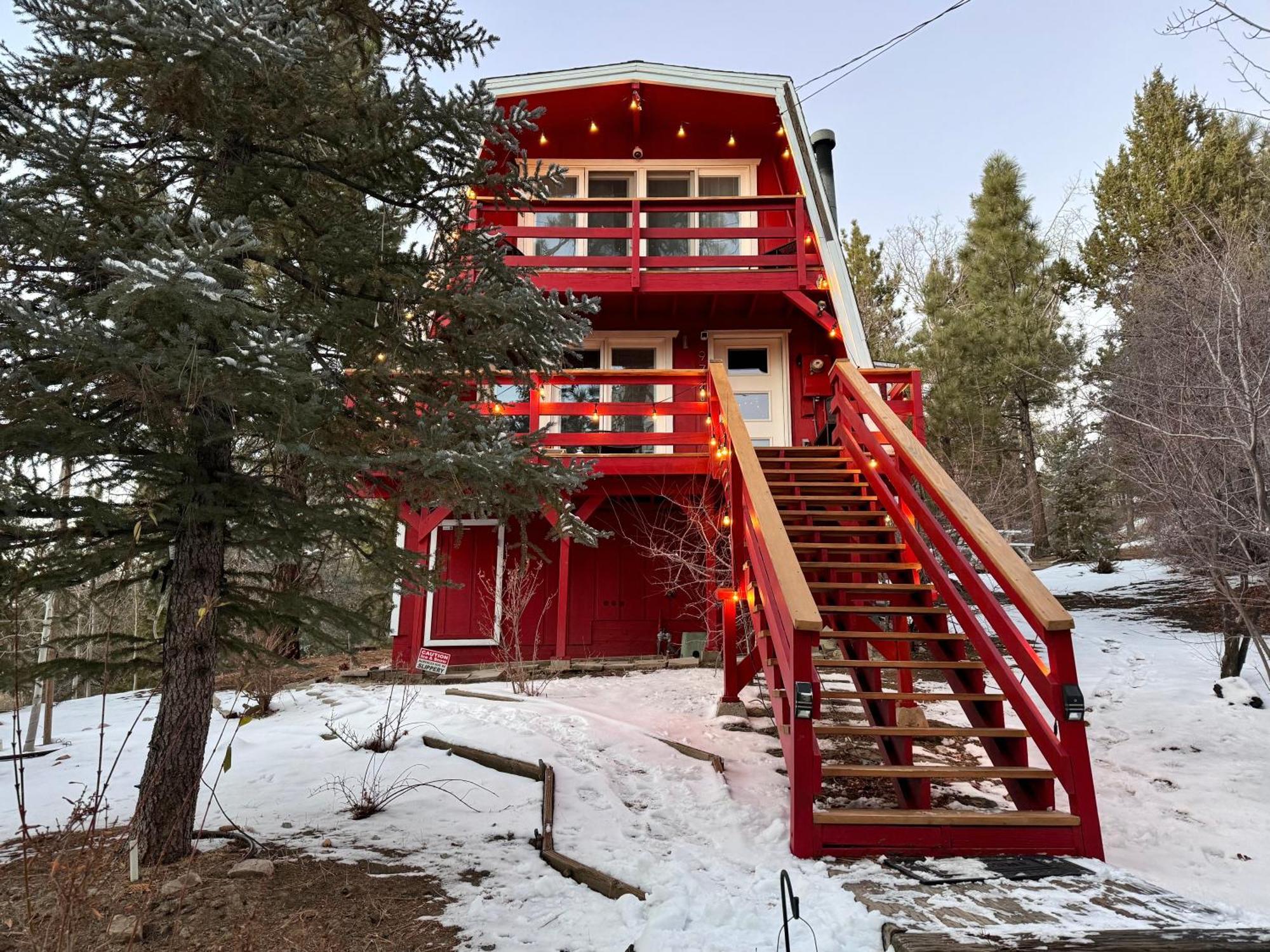 Maison Solange-Red Barn Farmhouse Style- Moonridge Big Bear City Buitenkant foto